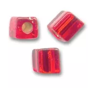 Cubos Miyuki 4 mm SB4-11 - Ruby Silver Lined x10g