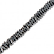 Mini-Hematites sintéticas arandelas rhombus 3x1.2 mm Jet Hematite x38 cm|raw }}
