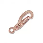 Cierres mosquetón de seguridad de 13 mm - Dorado rosado x4