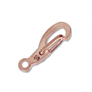 Cierres mosquetón de seguridad de 13 mm - Dorado rosado x4