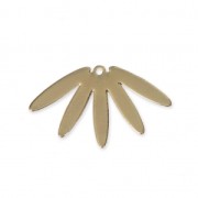 Colgantes nenúfar corte con láser 25x14 mm - dorado x2|raw }}