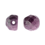 Abalorios de vidrio Cabuchones Facetados 6 mm Opaque Luster Amethyst x25