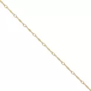 Cadena eslabón de fantasía 1.5 mm de Gold filled x50cm