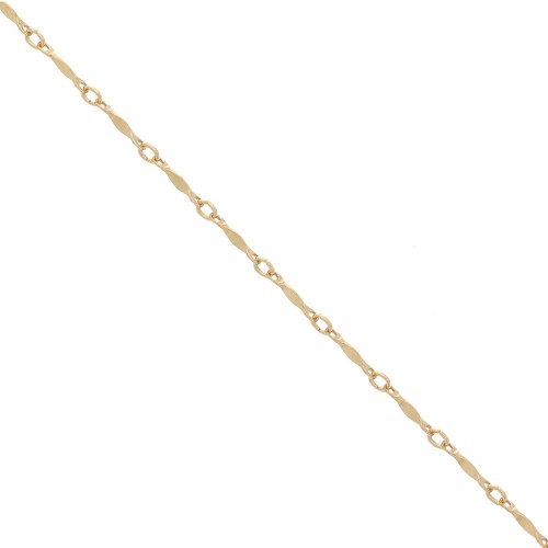 Cadena eslabón de fantasía 1.5 mm de Gold filled x50cm
