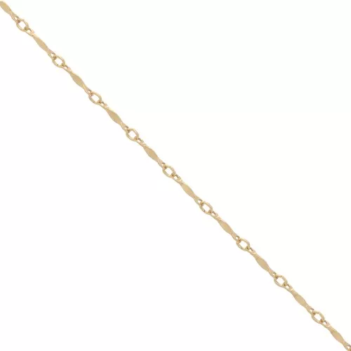 Cadena eslabón de fantasía 1.5 mm de Gold filled x50cm