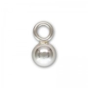 Dijes forma bola 3 mm de Plata 925 x4|raw }}