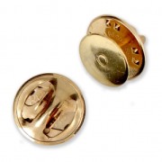 Base de alfiler 10 mm - Dorado con oro fino x1