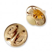 Base de alfiler 6 mm - Dorado con oro fino x1