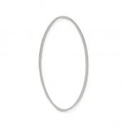 Accesorio para montaje y tejido ovalado 26x16 mm rodiado