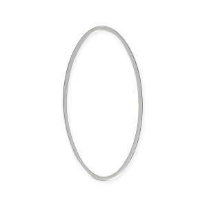 Accesorio para montaje y tejido ovalado 26x16 mm rodiado