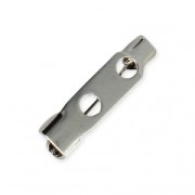 Imperdible Broche base 15.5 mm rodiado x1