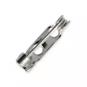Imperdible Broche base 15.5 mm rodiado x1
