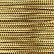 Cordón metalizado de algodón y lúrex 1 mm dorado x 1 m