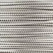 Cordón metalizado de algodón y lúrex 1 mm plateado x 1 m