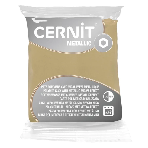 Pasta arcilla polimérica Cernit Metallic 56gr Color Champán