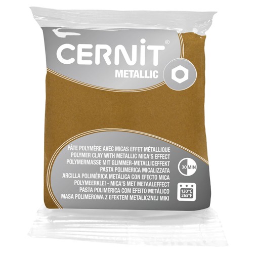 Pasta arcilla polimérica Cernit Metallic 56gr Oro Rico