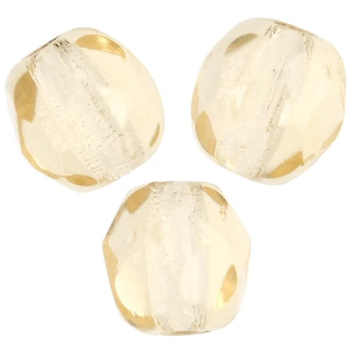 Facetadas 6 mm Light Topaz x25
