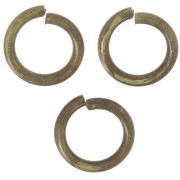 Anillas abiertas redondas 5x0.8 mm bronze x25|raw }}