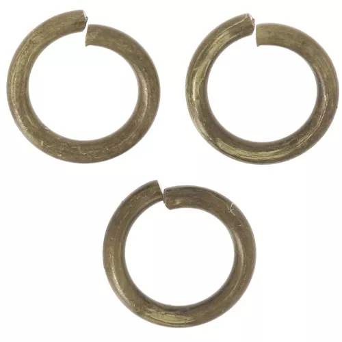 Anillas abiertas redondas 5x0.8 mm bronze x25