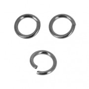 Anillas abiertas redondas 5x0.8 mm black nickel x25|raw }}