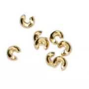 Tapachafas 3 mm Dorado con oro fino x50