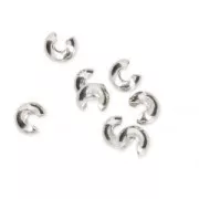 Tapachafas 3 mm Chapado en plata fina x50
