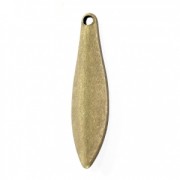 Dijes gotas marquesa 19.5 mm bronce x4