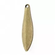 Dijes gotas marquesa 19.5 mm bronce x4