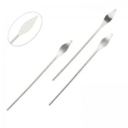 Bastones cabeza de alfiler para bisutería forma lanza 36x0,7 mm Chapado en plata fina x10|raw }}