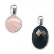 Enganche colgante para pegar 17 mm dorado con oro fino x1