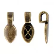 Enganche colgante para pegar 17 mm bronce x1