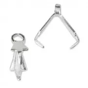 Enganche para colgante 8 mm Chapado en plata fina x10