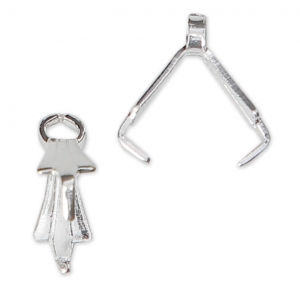 Enganche para colgante 8 mm Chapado en plata fina x10