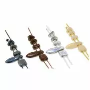 Cuentas de vidrio Czechmates Diamond 2 agujeros 4x6 mm Gold Bronze x5g