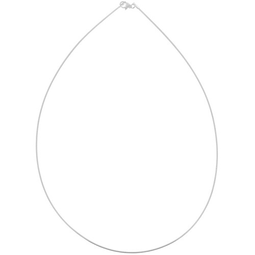 Gargantilla cadena malla omega - 1 mm de Plata 925 x42 cm