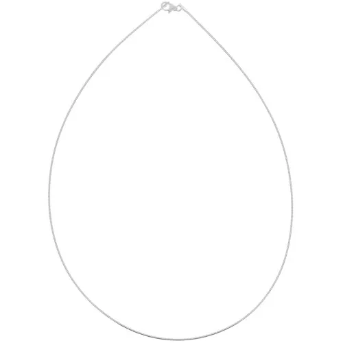 Gargantilla cadena malla omega - 1 mm de Plata 925 x42 cm