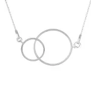 Entrepieza Círculos entrelazados trenzados 51 mm de Plata 925 x1