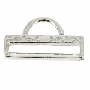 Terminal Bagpara tejido de cuentas rocallas & Delica Miyuki 18 mm de Plata 925 x1