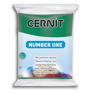 Pasta Cernit Number One opaque 56gr Vert Emeraude
