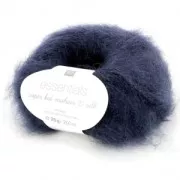 Lana Essentials Super Kid Mohair Love Silk Bleu Marine (n°024) x25g