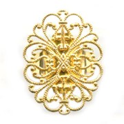 Anillo estampa 34x26 mm dorado x1|raw }}