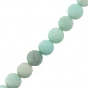 Cuentas Redondas 8 mm de piedra gema Amazonite efecto esmerilado x10|raw }}