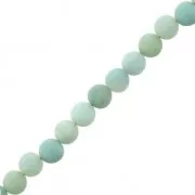 Cuentas Redondas 6 mm de piedra gema Amazonite Mat x15