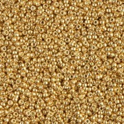 Cuentas Rocalla Miyuki Duracoat 15/0 4202 - Oro galvanizado x 100 g