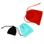Bolsa de terciopelo para regalo joyas 100x120 mm Granate x1