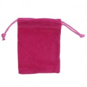 Bolsa de terciopelo para regalo joyas 100x120 mm Fucsia x1|raw }}