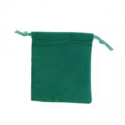 Bolsa de terciopelo para regalo joyas 70x90 mm Verde Sapin x1