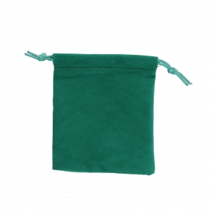 Bolsa de terciopelo para regalo joyas 70x90 mm Verde Sapin x1