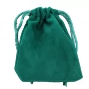 Bolsa de terciopelo para regalo joyas 70x90 mm Verde Sapin x1