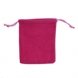 Bolsa de terciopelo para regalo joyas 70x90 mm Fucsia x1